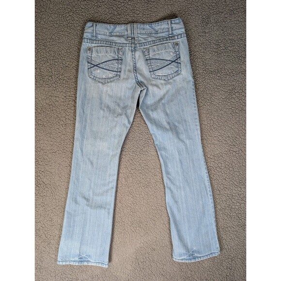 Aeropostale Jeans Women's 7/8 30" Waist Blue Denim Chelsea Bootcut Low Rise Y2K - Picture 8 of 9